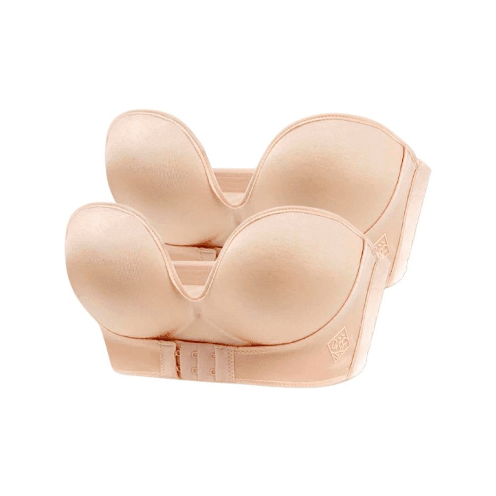 2 Unidades - EleveComfort - Confortável, Seguro e Lindo - LUV Mulher - ST001 - Compre 1 Leve 2 - EleveComfort - Confortável, Seguro e Lindo - P (40) - Nude+Nude -