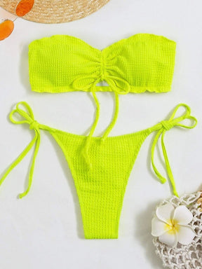 Biquíni BeachWear - LUV Mulher - PR017 - Biquíni BeachWear - Amarelo - P -