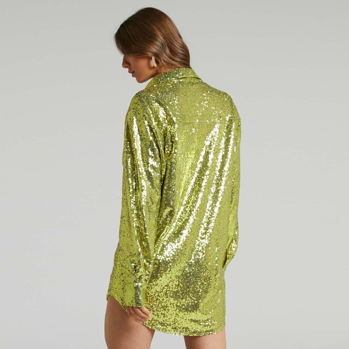 Blusa Glitter - LUV Mulher - LF001 - Blusa Glitter - Verde - P -