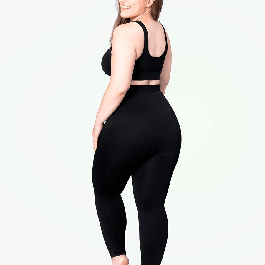 Compress Legging Cintura Alta - Anti Celulite de Alta Compressão - LUV Mulher - MD007 - Compress Legging Cintura Alta - Anti Celulite de Alta Compressão - Preta - P-M -