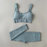 Conjunto Gym Wear - LUV Mulher - FT009 - Conjunto Gym Wear - Azul - P -