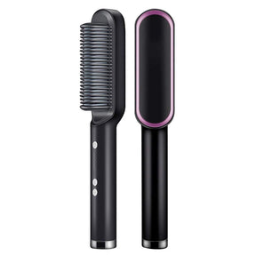 Escova Alisadora Perfect Hair - Cabelos Lisos em Menos de 7 Minutos - LUV Mulher - CB001 - Escova Alisadora Perfect Hair - Cabelos Lisos em Menos de 7 Minutos - Preta - -