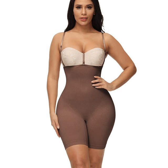 Shapewear sem braless Faja Girdle Shaper de corpo inteiro Braless