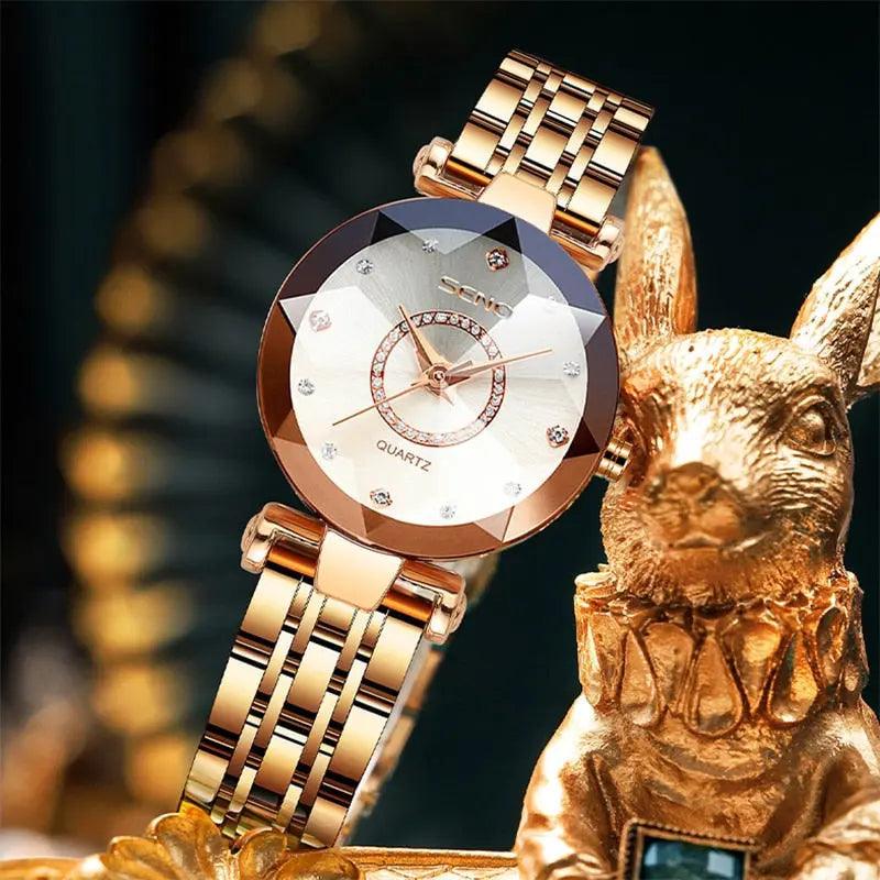 Relógio Diamante - LUV Mulher - RL002 - Relógio Diamante - Branco - -