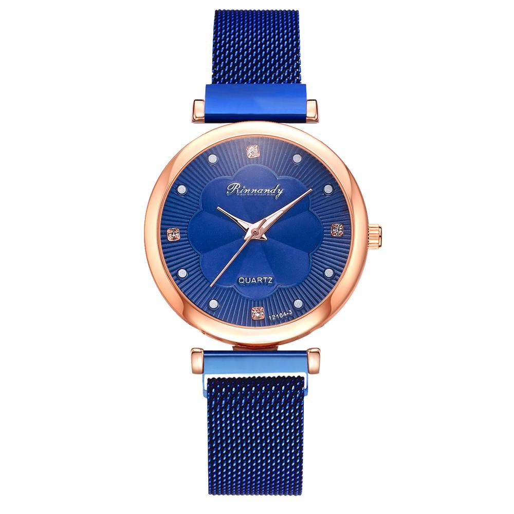 Relógio Quartzo - Luxuoso feito para você! - LUV Mulher - RL004 - Relógio Quartzo - Luxuoso feito para você! - Azul - -
