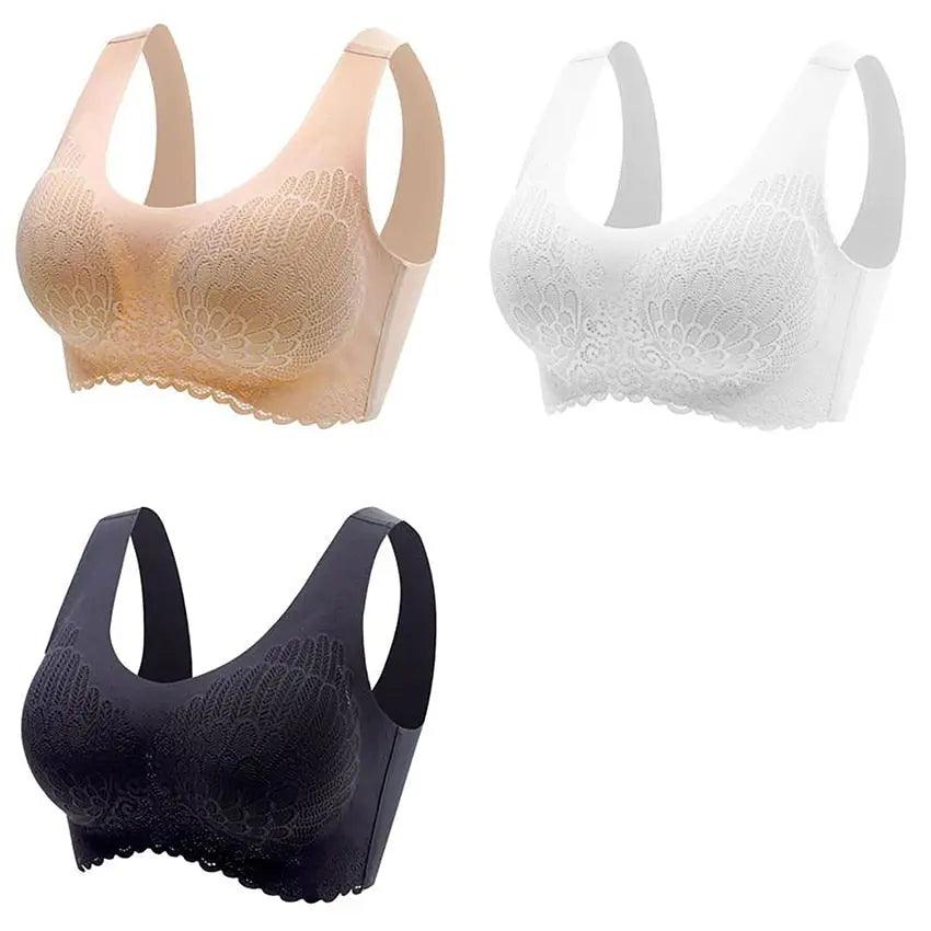 Sutiã Comfort 5D - Compre 2 leve 3!! - LUV Mulher - ST005 - Sutiã Comfort 5D - Compre 2 leve 3!! - Beege+Branco+Preto - P -