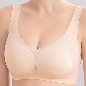 Sutiã Ultra Comfort - Compre 1 leve 2 - LUV Mulher - ST010 - Sutiã Ultra Comfort - Compre 1 leve 2 - Nude + Cinza - P -