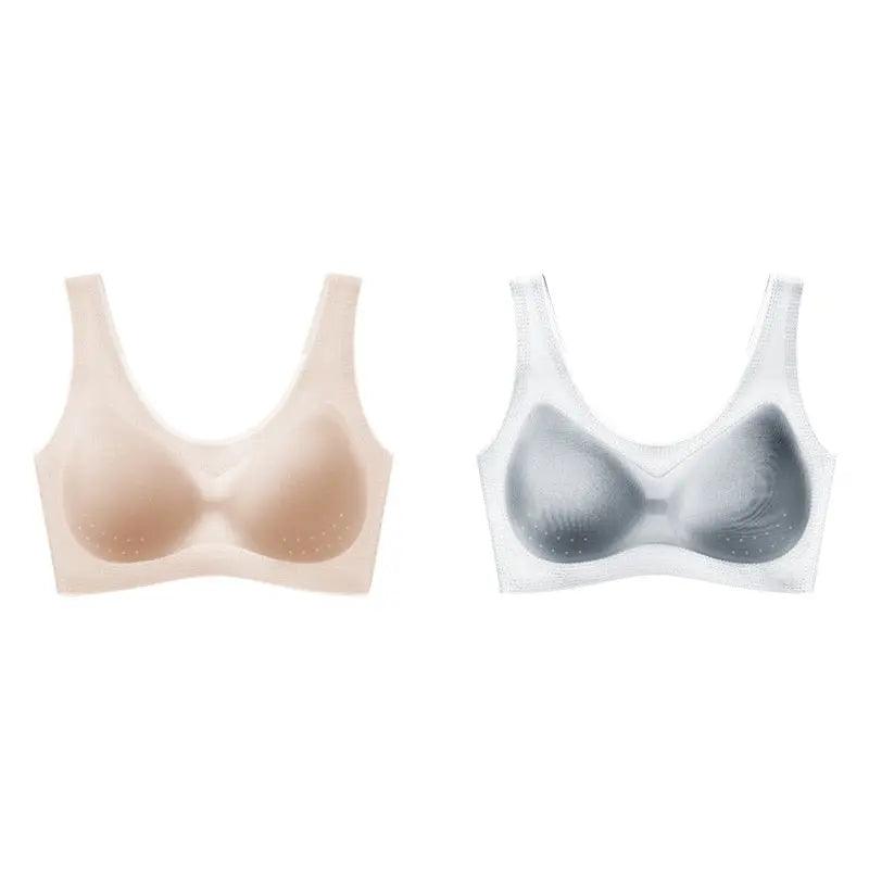 Sutiã Ultra Comfort - Compre 1 leve 2 - LUV Mulher - ST010 - Sutiã Ultra Comfort - Compre 1 leve 2 - Nude + Cinza - P -