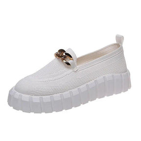 Tênis Mocassion - Conforto para o seu dia a dia! - LUV Mulher - CD005 - Tênis Mocassion - Conforto para o seu dia a dia! - Branco - 36 -